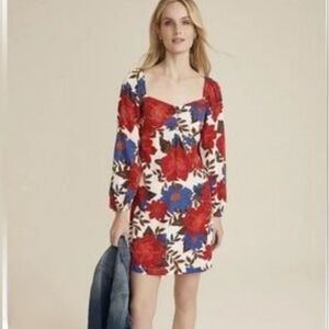 NWT Maurice's Floral Red and Blue Dress Size Medium